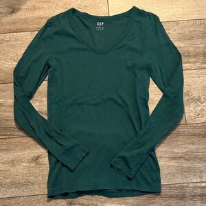 Gap Long Sleeve V Neck Favorite T Shirt Tee Size Small